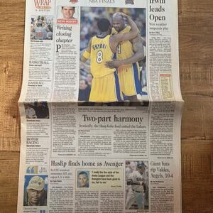 Vtg 2001 Los Angeles Lakers Philadelphia 76ers San Gabriel Valley Newspaper